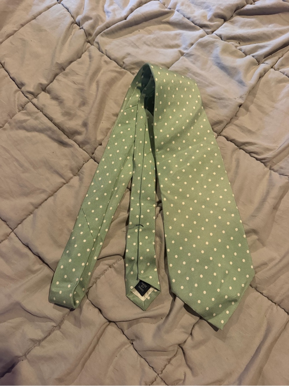 Polo by Ralph Lauren Light Green Polka Dot Tie